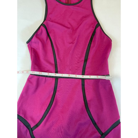 Cusp By Neiman Marcus Womens Colorblock Scuba Sheath Outline Dress Purple SZ XS - Picture 5 of 7